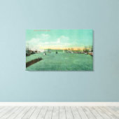 Harbour Scene in Portland, Oregon 2 Canvas Afdruk (Insitu (Houten vloer))