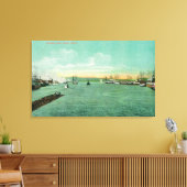 Harbour Scene in Portland, Oregon 2 Canvas Afdruk (Insitu (Woonkamer))
