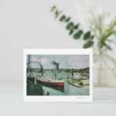 Harbour-scène in Portland, Oregon Briefkaart (Staand voorkant)
