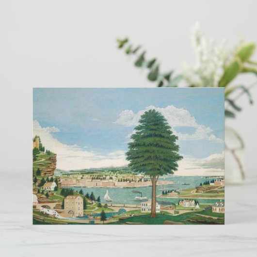 Harbour Scene met Kasteel | Jurgan Frederick Huge (Staand voorkant)