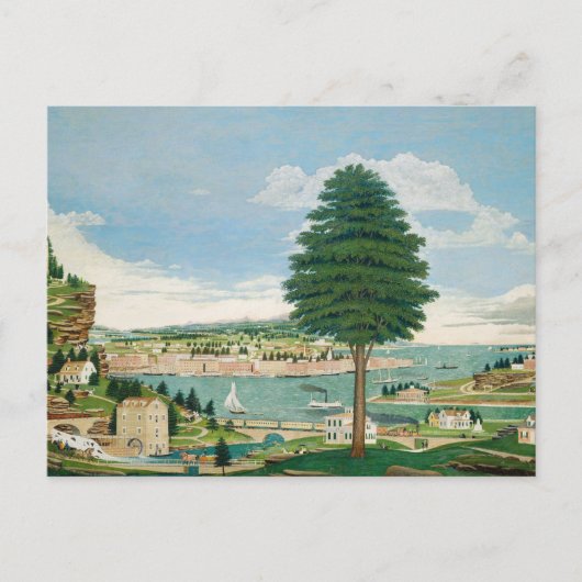 Harbour Scene met Kasteel | Jurgan Frederick Huge Briefkaart (Voorkant)