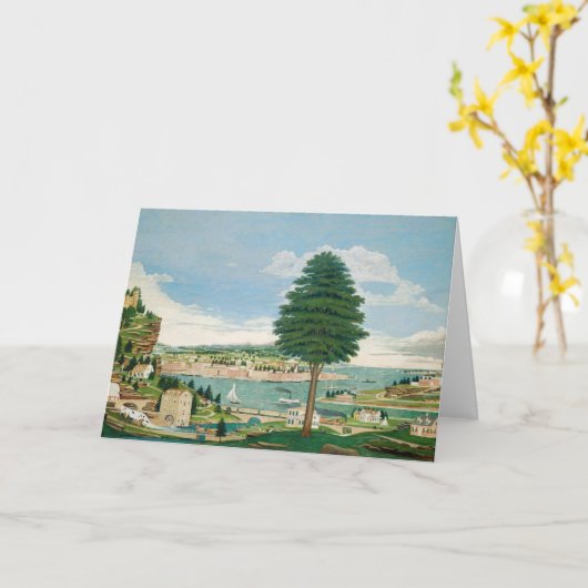 Harbour Scene met Kasteel | Jurgan Frederick Huge Kaart (Gele Bloem)