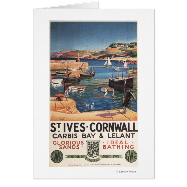 Harbour Scene with Girl and Gulls Railway (Voorkant)