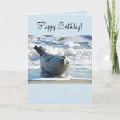 Harbour Seal Birthday Kaart (Voorkant)