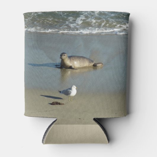 Harbour Seal in La Jolla California Blikjeskoeler (Voorkant)