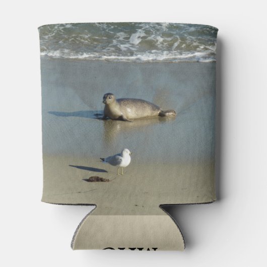 Harbour Seal in La Jolla California Blikjeskoeler (Achterkant)