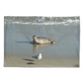 Harbour Seal in La Jolla California Kussensloop (Achterkant)