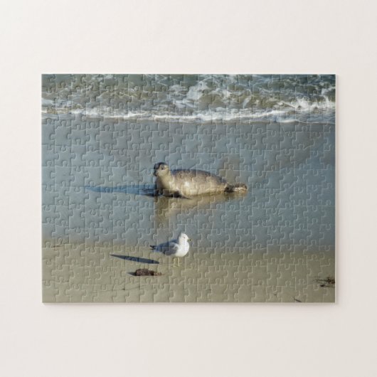 Harbour Seal in La Jolla California Legpuzzel (Horizontaal)