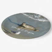 Harbour Seal in La Jolla California Papieren Bordje (Gekanteld)