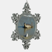 Harbour Seal in La Jolla California Tin Sneeuwvlok Ornament (Links)