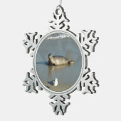 Harbour Seal in La Jolla California Tin Sneeuwvlok Ornament (Rechts)