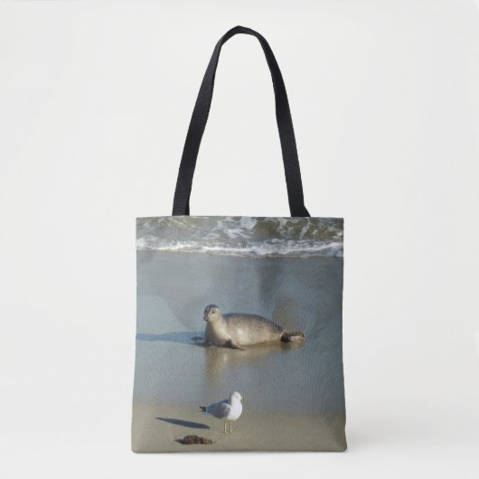 Harbour Seal in La Jolla California Tote Bag (Voorkant)