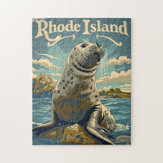 Harbour Seal Rhode Island Legpuzzel (Verticaal)
