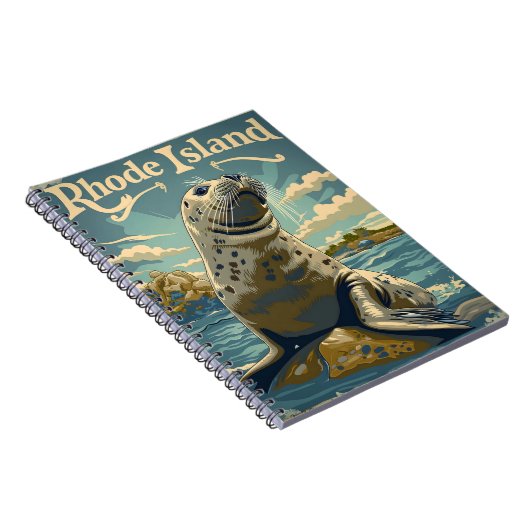 Harbour Seal Rhode Island Notitieboek (Rechterzijde)