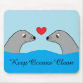 Harbour Seals in Love Muismat (Voorkant)