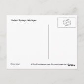 Harbour Springs, Michigan Briefkaart (Achterkant)