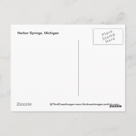 Harbour Springs, Michigan Briefkaart (Achterkant)