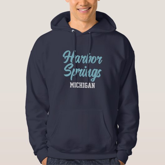 Harbour Springs Michigan Hoodie (Voorkant)
