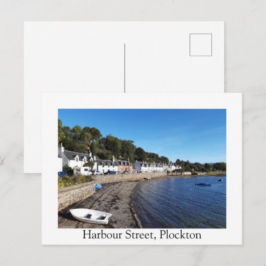 Harbour Street, Plockton Briefkaart (Voorkant / Achterkant)
