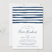 Harbour Stripe Bruids Douche Uitnodiging (Voorkant)