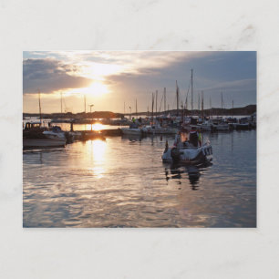 Harbour sunset briefkaart