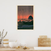 Harbour Sunset door Kawase Hasui Poster (Keuken)