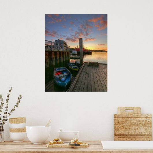 Harbour Sunset Poster (Keuken)