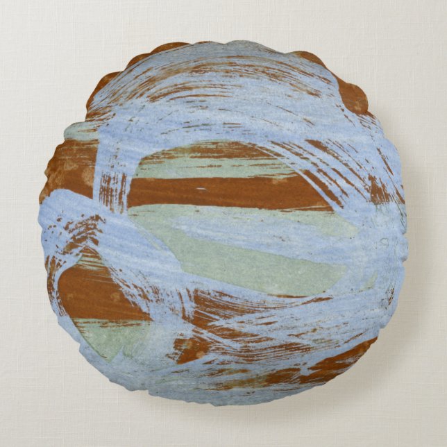 Harbour Sunset Rond Kussen (Voorkant)