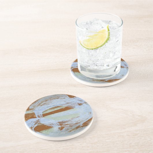 Harbour Sunset Zandsteen Onderzetter (Zijkant)