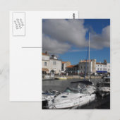 Harbour te Ile de Re, Frankrijk Briefkaart (Voorkant / Achterkant)