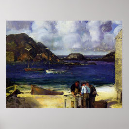 Harbour te Monhegan - George Bellows - 1913 Poster