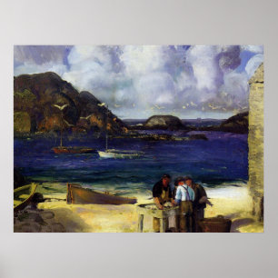 Harbour te Monhegan - George Bellows - 1913 Poster