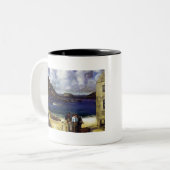 Harbour te Monhegan - George Bellows - 1913 Tweekleurige Koffiemok (Voorkant links)