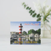 Harbour Town Lighthouse, Hilton Head Island, SC Briefkaart (Staand voorkant)