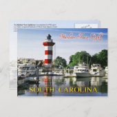 Harbour Town Lighthouse, Hilton Head Island, SC Briefkaart (Voorkant / Achterkant)