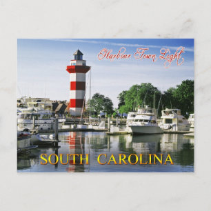 Harbour Town Lighthouse, Hilton Head Island, SC Briefkaart