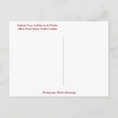 Harbour Town Lighthouse - Hilton Head Island SC Briefkaart (Achterkant)