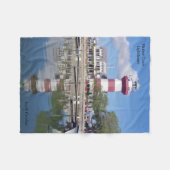 Harbour Town Vuurtoren fleece deken (Voorkant (Horizontaal))