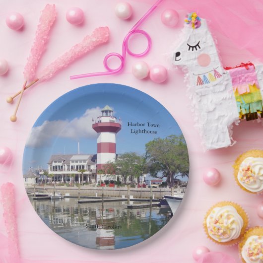 Harbour Town Vuurtoren papier bord (Feest)