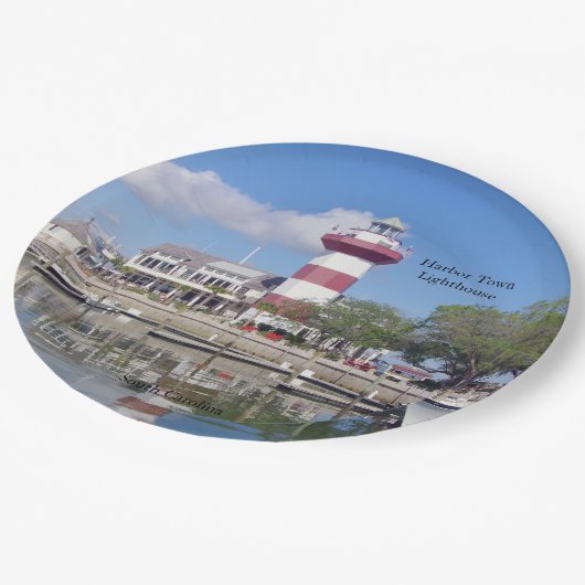 Harbour Town Vuurtoren papier bord (Gekanteld)