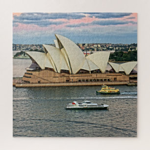Harbour Traffic - Sydney Opera House - 20x20-676 p Legpuzzel
