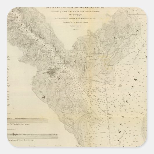 Harbour van Annapolis Vierkante Sticker (Voorkant)