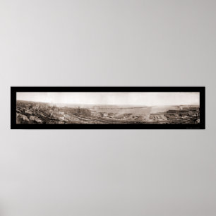 Harbour van Duluth MN Foto 1913 Poster