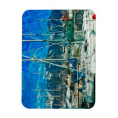 Harbour van Seward Alaska Abstract Impressionisme Magneet (Verticaal)