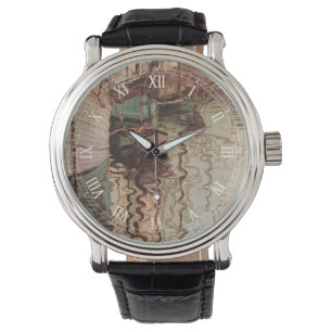 Harbour van Trieste door Egon Schiele,  Kunst Horloge