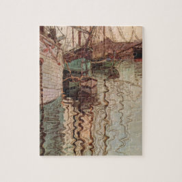 Harbour van Trieste door Egon Schiele,  Kunst Legpuzzel
