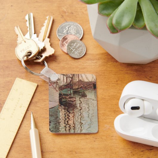 Harbour van Trieste door Egon Schiele,  Kunst Sleutelhanger (Bureau)