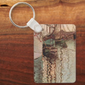 Harbour van Trieste door Egon Schiele,  Kunst Sleutelhanger (Voorkant)