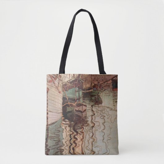 Harbour van Trieste door Egon Schiele,  Kunst Tote Bag (Voorkant)