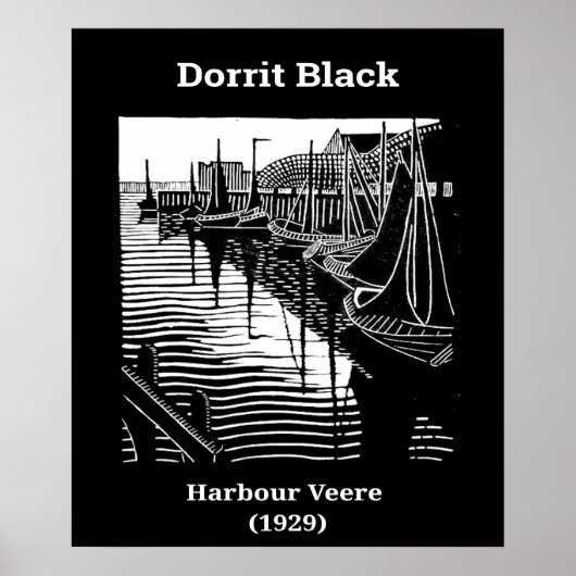 Harbour Veere van Dorrit Black (1929) Poster (Voorkant)